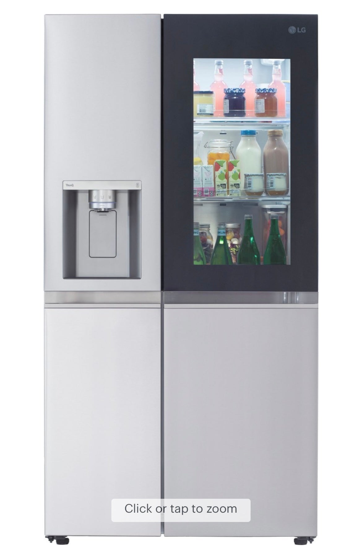 LG - 27 Cu. Ft. Side-by-Side Smart Refrigerator with Craft Ice - Stainless Steel