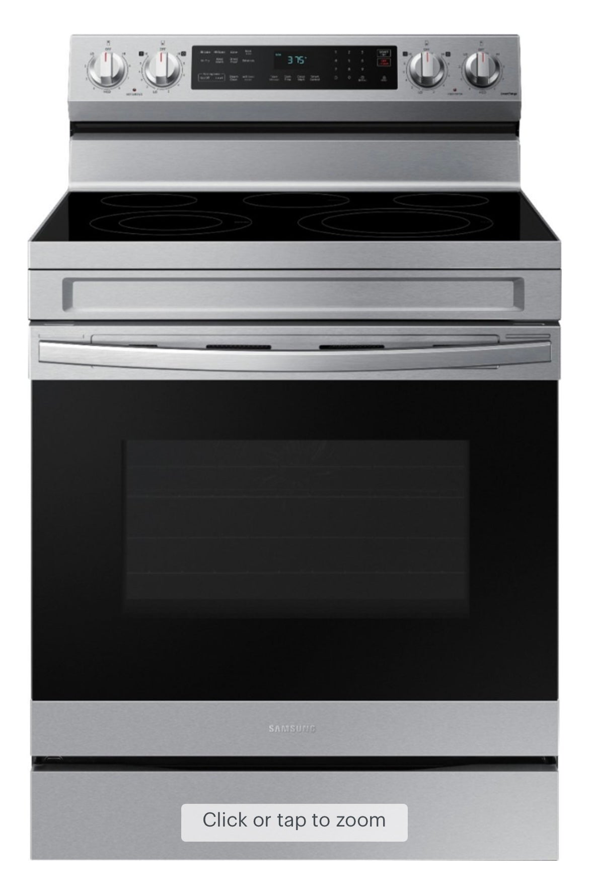 Samsung - 6.3 cu. ft. Freestanding Electric Range with WiFi, No-Preheat Air Fry & Convection - Stainless Steel